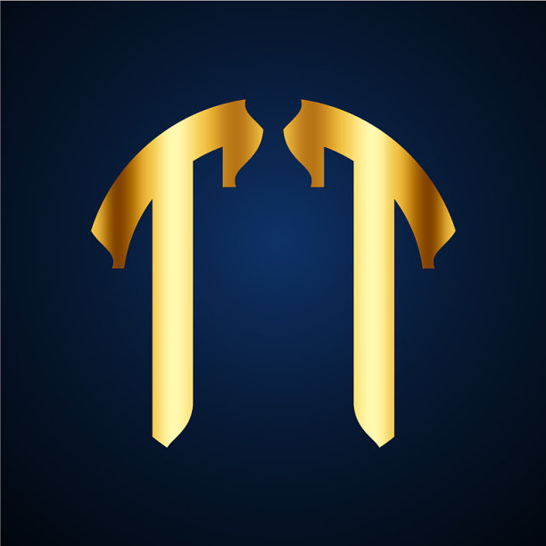 首字母圆形，优雅的金色图片下载