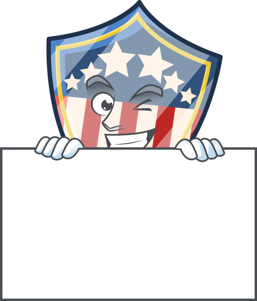 经典盾徽美国卡通人物图片下载