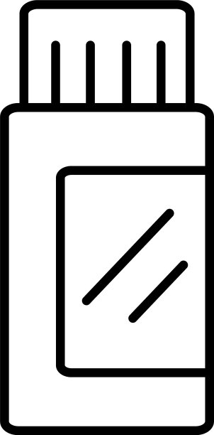 化妆产品在瓶子线风格图片下载