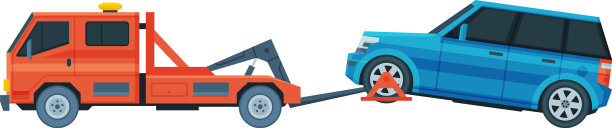 拖车疏散越野车道路援助和图片下载