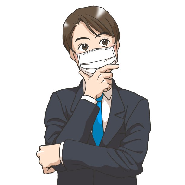 一个穿着西装的蒙面年轻人在想什么图片下载