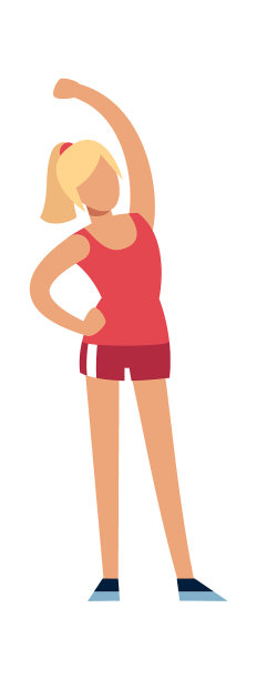 穿着运动服的女性角色图片下载