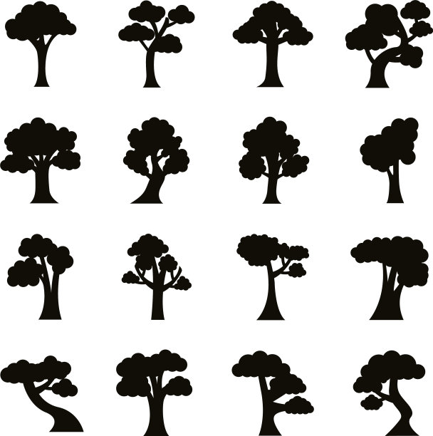 捆绑16棵树设置图标图片下载