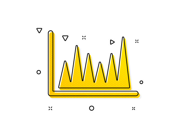 折线图表图标财务图表符号图片下载