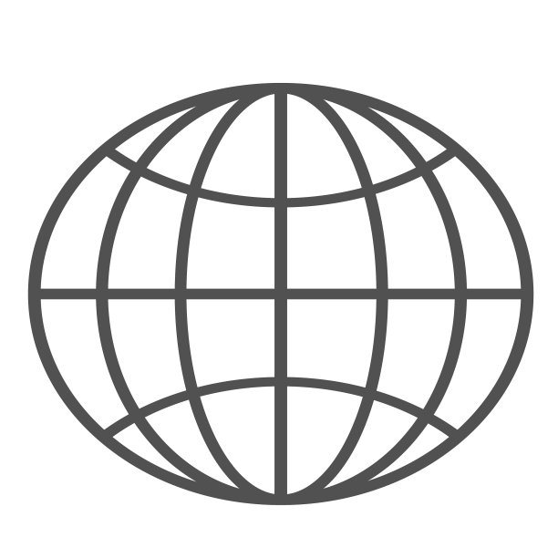 地球图标世界象征椭圆形的地球图标世界图片下载