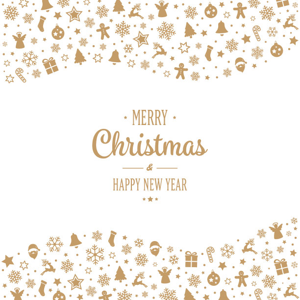 圣诞快乐型装饰装饰边框图片下载