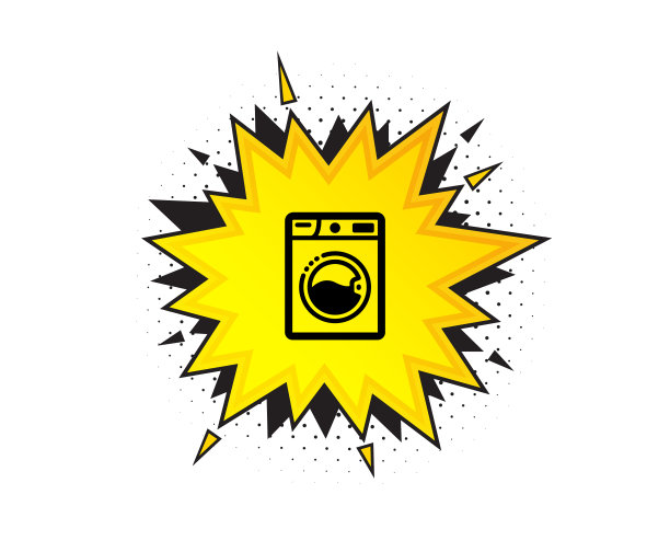 洗衣机图标洗衣服务标志图片下载