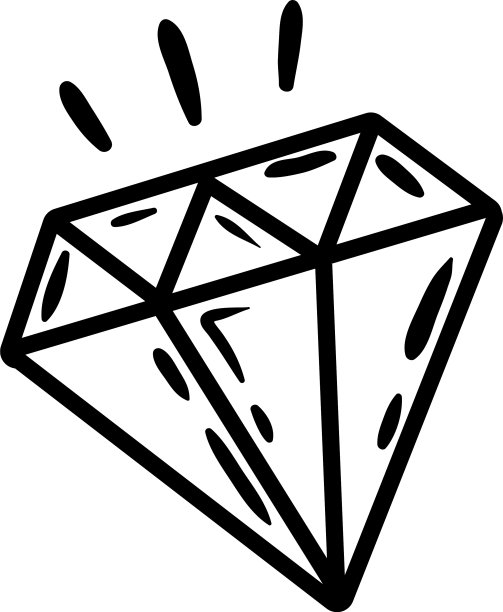 钻石波普艺术线条风格图片下载