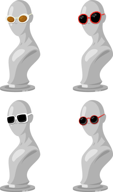 时尚女性太阳镜面板图片下载