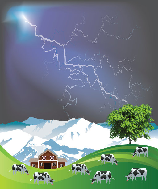 放牛吃草图片下载