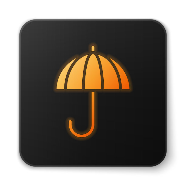 橙色辉光霓虹古典优雅开启图片下载