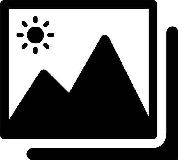 图像库缩略图黑色图标图片下载