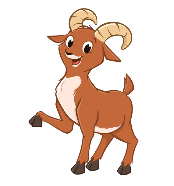 卡通野山羊图片下载