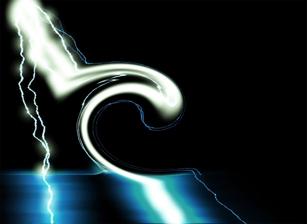 数字渲染照明罢工电荷图片下载