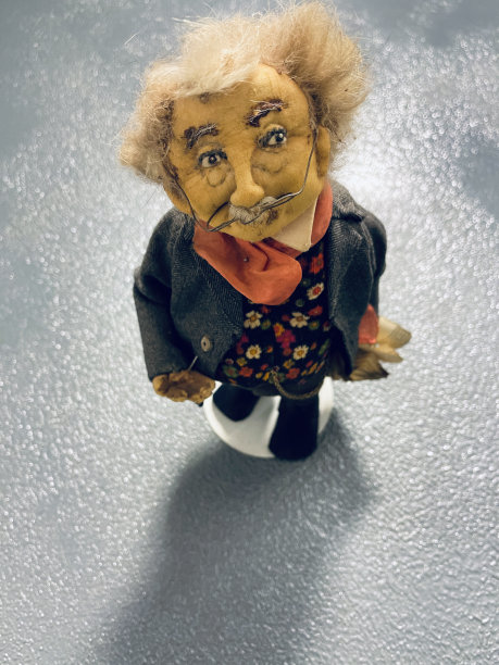 困惑的古董教授木偶图片下载