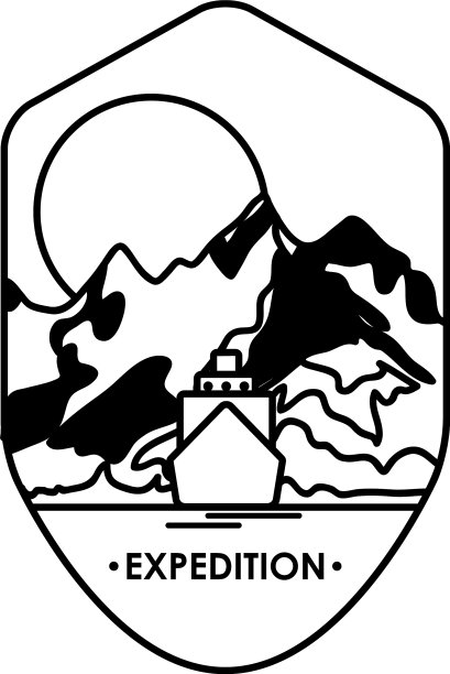 盾徽徽上有乾山和太阳图片下载