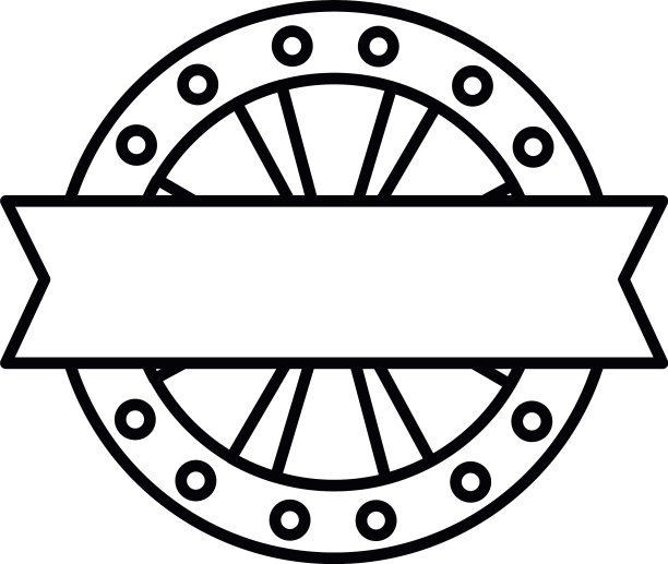 公平徽章图标线条风格图片下载