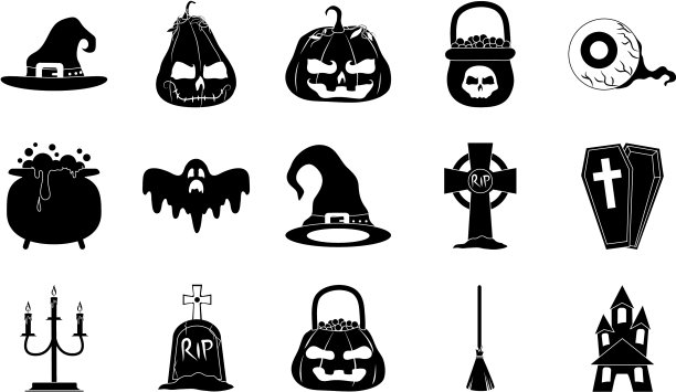 万圣节不给糖就捣蛋的庆祝活动快乐图片下载