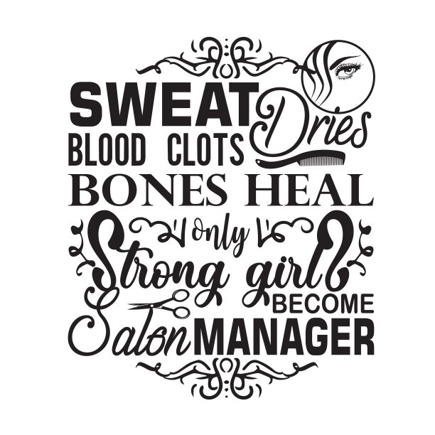 沙龙的格言，说汗水会凝结骨头图片下载