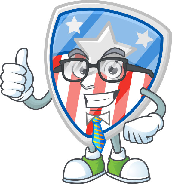 盾徽美国与明星成功的商人图片下载