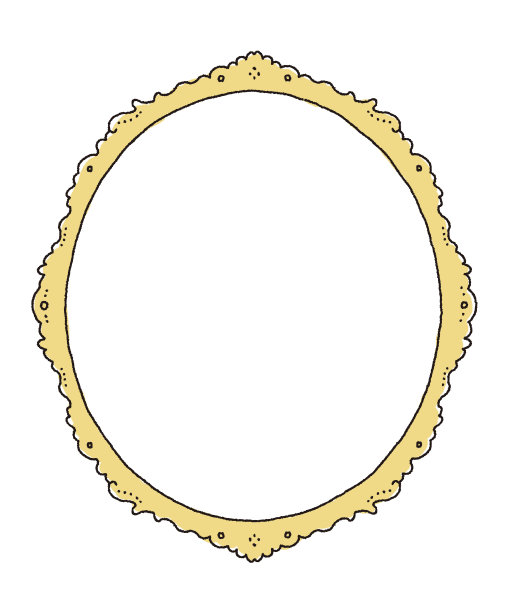 简单线条的画框插图图片下载