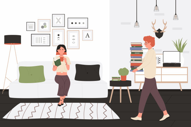 学生青少年一起学习和阅读，青少年在家里阅读教育书籍图片下载