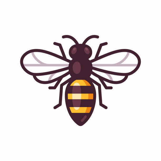 卡通蜜蜂图标图片下载