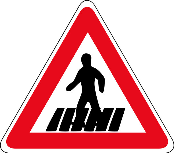 交通标志斑马线人行横道图片下载