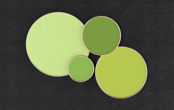 3d渲染几何形状，圆形讲台。产品展示平台，模拟背景。抽象构图在最小的设计，粉彩和金色图片下载