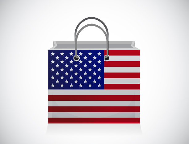 我们的旗帜购物袋插图设计图片下载