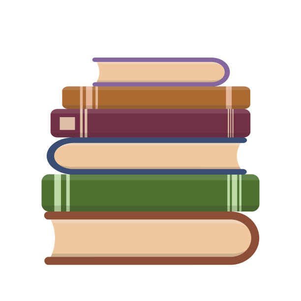 平面书图标图书馆书籍打开字典图片下载
