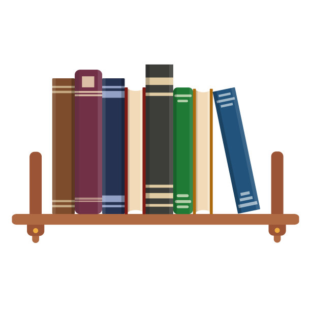 平面书图标图书馆书籍打开字典图片下载