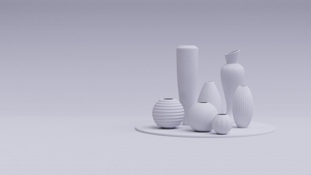 最小花瓶3d渲染图片下载