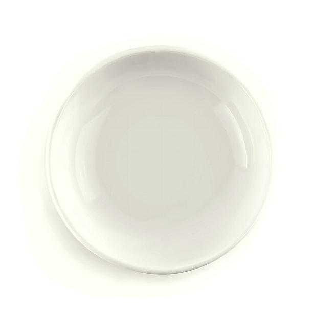 空圆板孤立在白色背景，俯视图图片下载