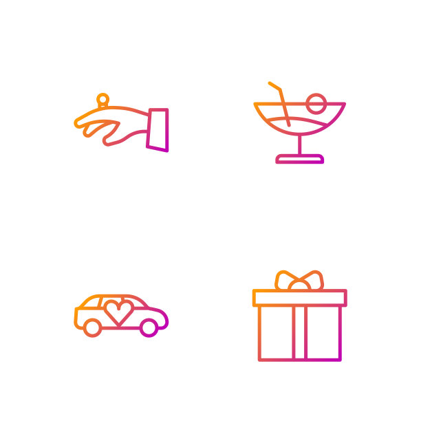 套线礼品盒豪华轿车上的婚戒图片下载