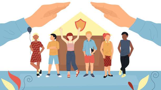 儿童节保护孩子的理念图片下载