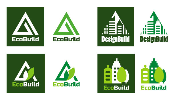 生态设计房地产标志家居建筑标志图片下载