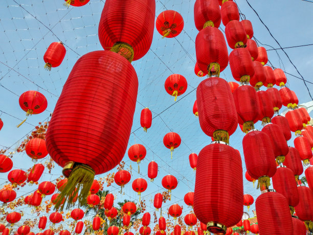 中国大红灯笼素材图片