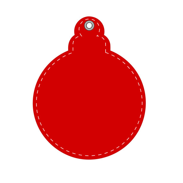 红色吊牌装饰球为圣诞节或新的图片下载