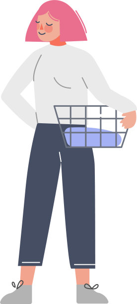 年轻女子在家里或公共场所洗衣服图片下载