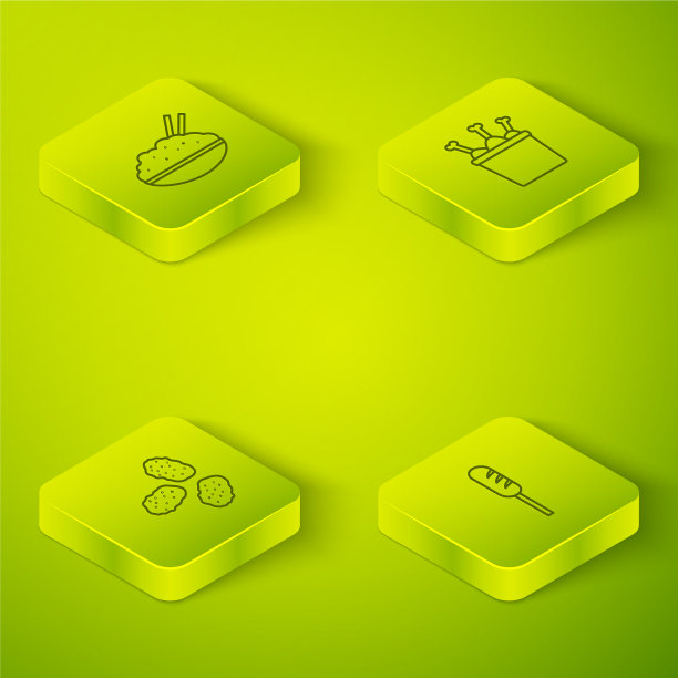 设置等距鸡腿在包装盒鸡块图片下载