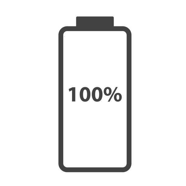 电池充电水平指示器栏图标满图片下载