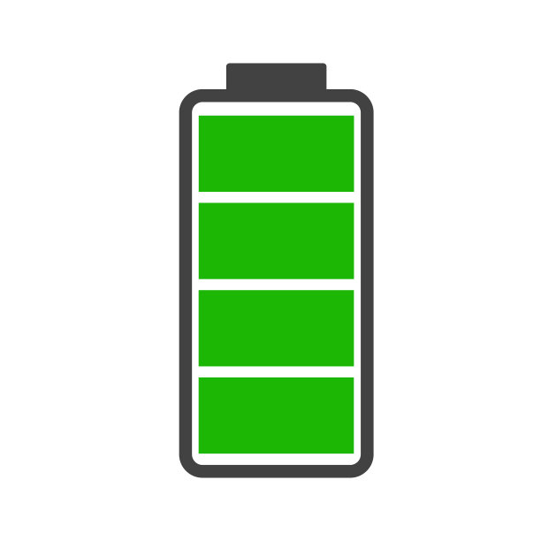 电池充电水平指示器栏图标满图片下载
