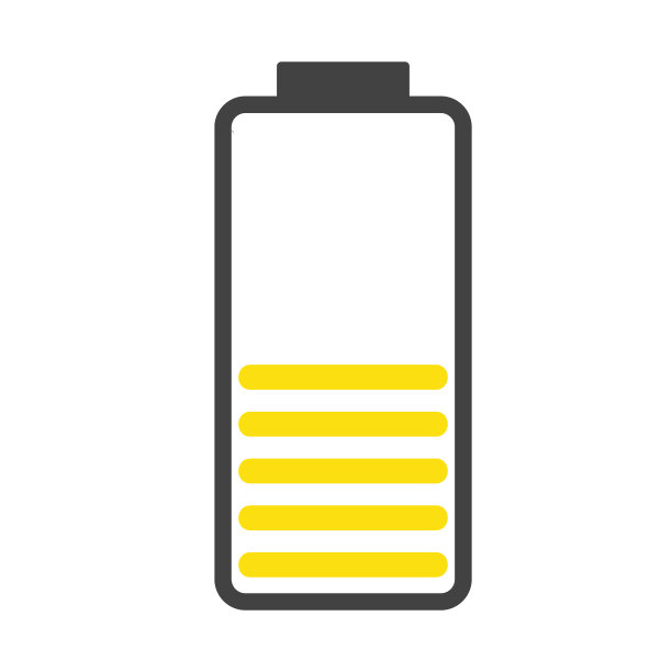 电池充电水平指示器栏图标满图片下载