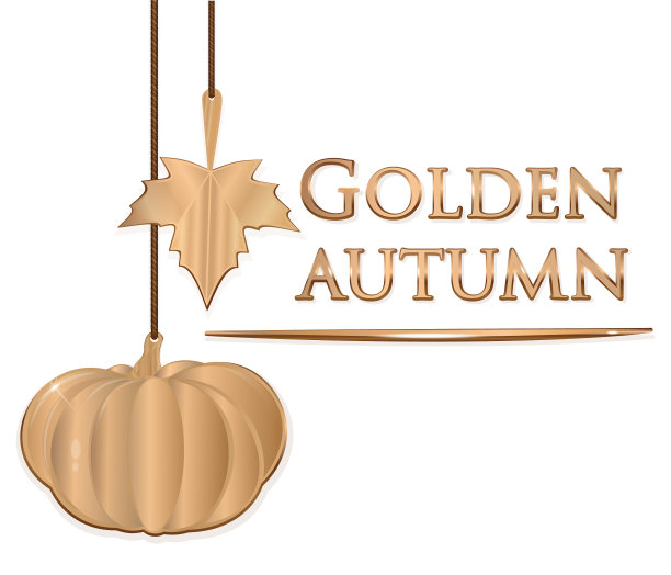 秋天金色的设计图片下载