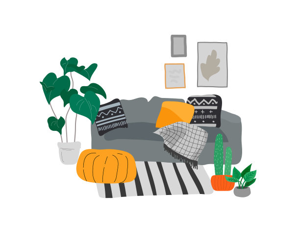 女孩和女孩坐在沙发上休息图片下载