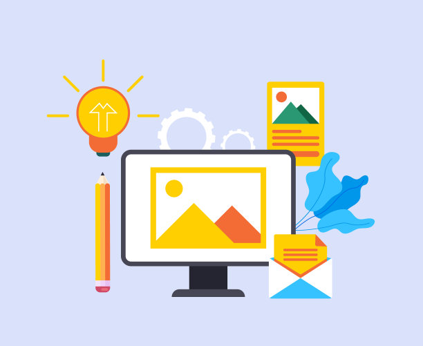 内容管理博客的概念。矢量图形设计抽象插图图片下载