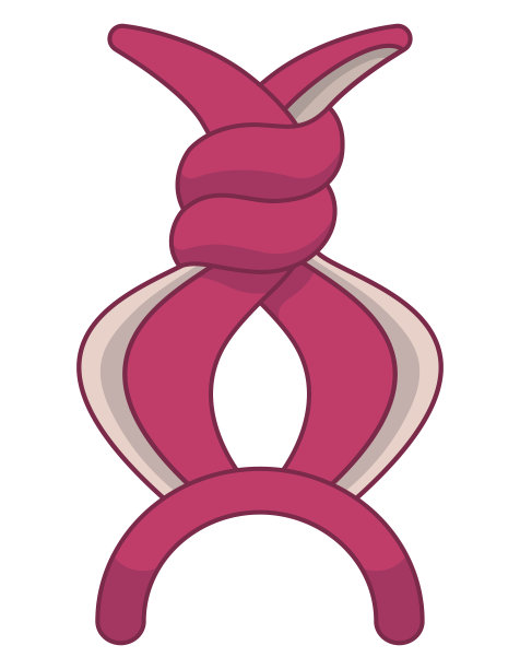 粉色的兔耳发带图片下载