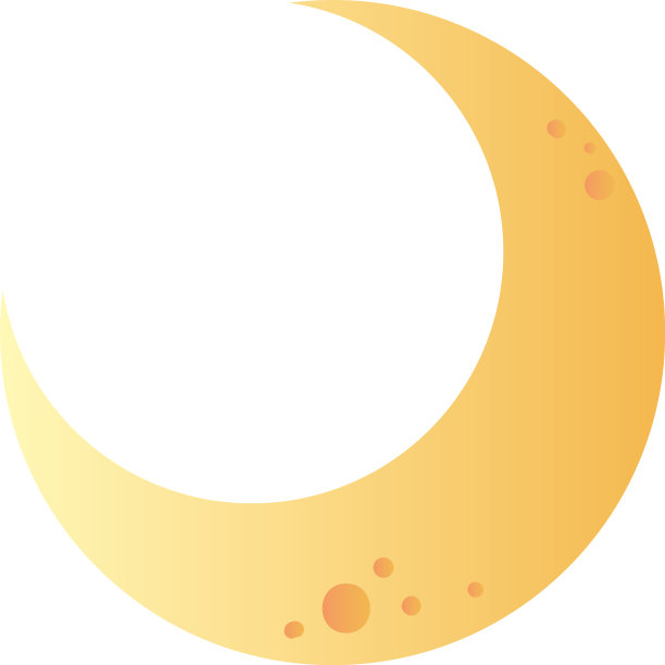 月亮渐变风格图标设计图片下载