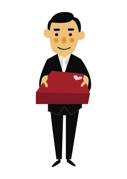 男士正装素材插画图片下载